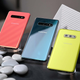 Here’s the new Galaxy S10 family. From left to right, we have the S10, S10+, and the S10E